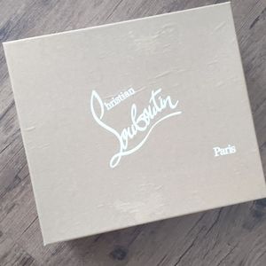 Empty Christian Louboutin shoe box
